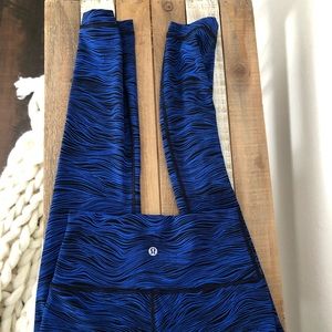Rare lululemon Align royal blue and black zebra